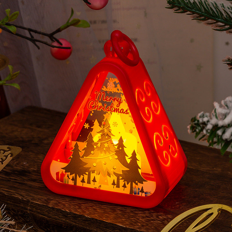 Christmas Decorations Retro Electric Candle Lamp Luminous Ornaments