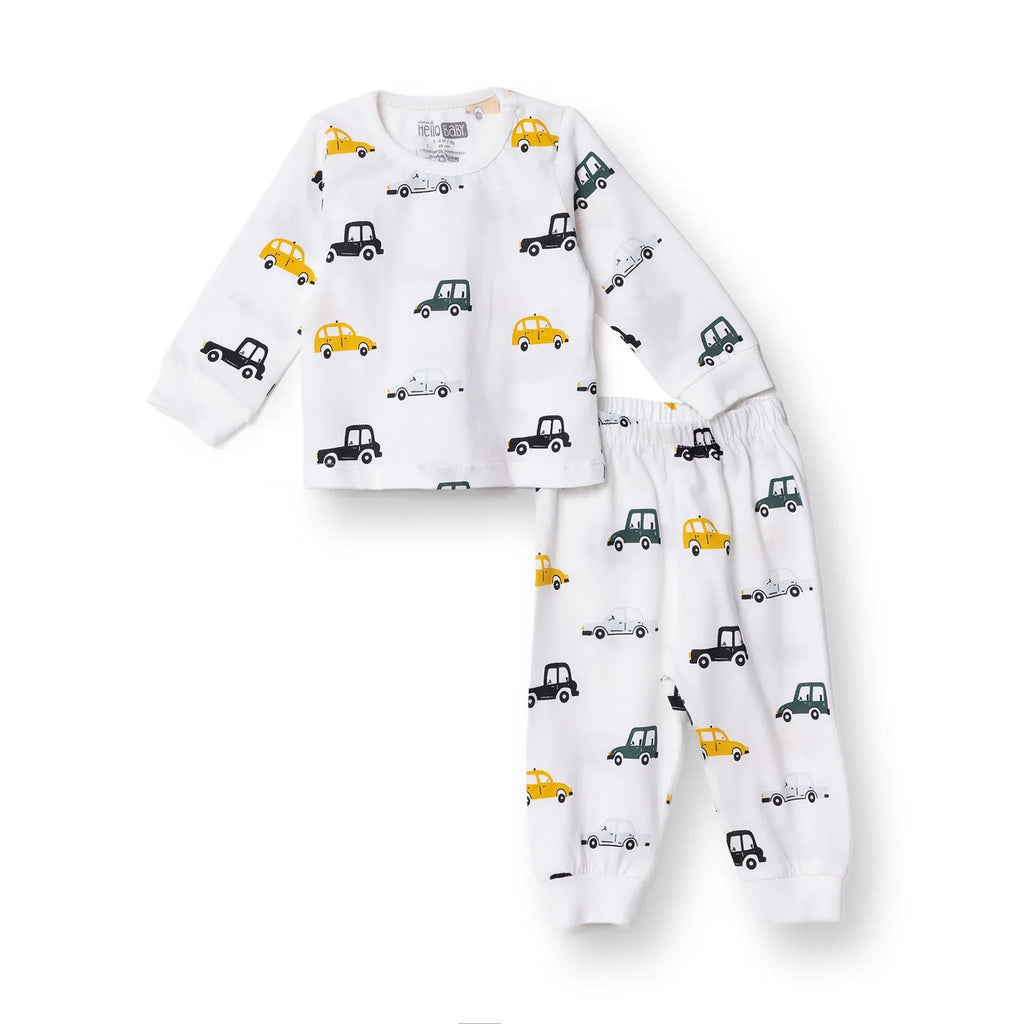HelloBaby Long Sleeve Pyjamas Set - Ecru