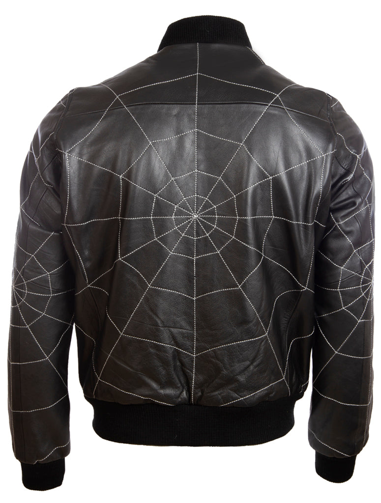 4FZ5 Men's Web Bomber Jacket - Black/White