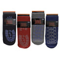 4 Pairs Mens Thermal Slipper Socks Non Slip Grips Thick Fleece Lined Winter Socks Cozy House Socks Perfect Gift by Sock Stack
