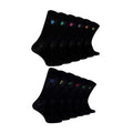 12 Pack Mens Value Breathable Bamboo Embriodered Dress Socks