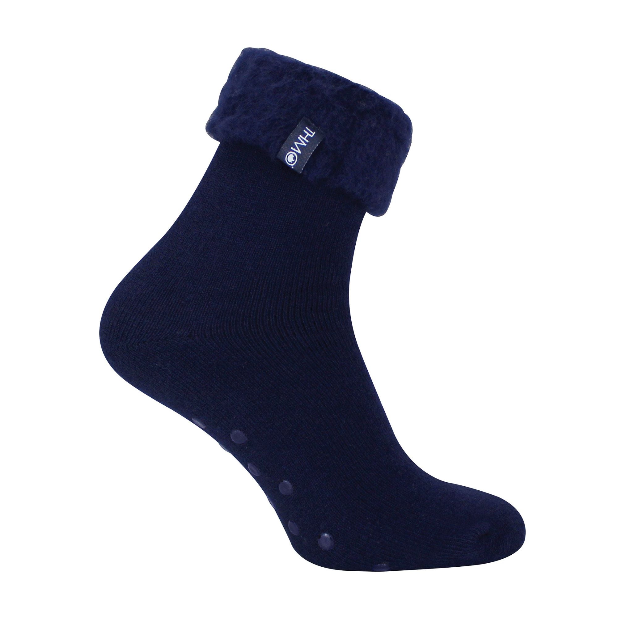 1 Pack Mens Soft Plush Lined Slipper Bed Socks