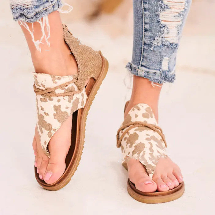 Large Size  Women Cross-border Lightweight Flat Sandals