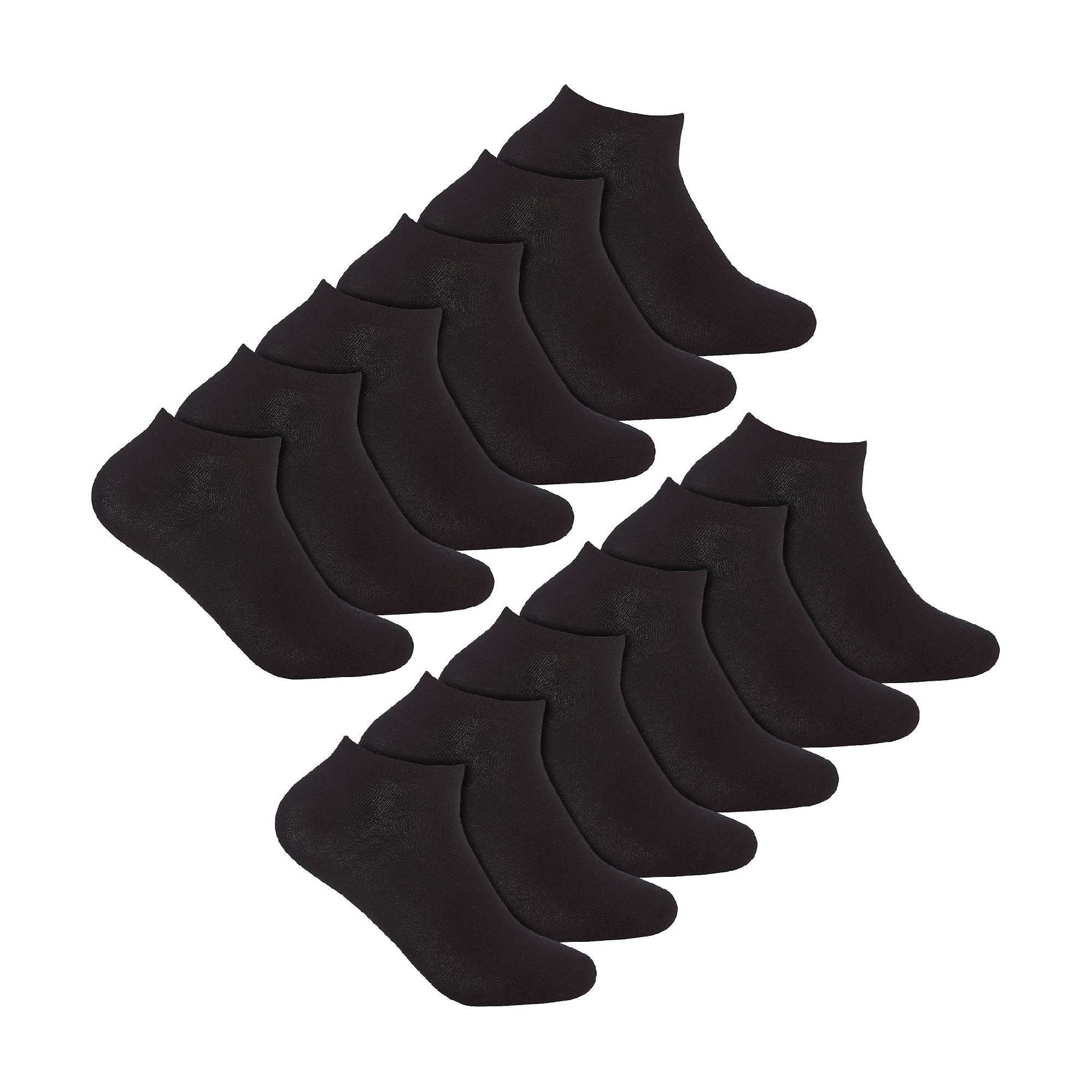 12 Pack Ladies Low Cut Breathable Bamboo Trainer Socks