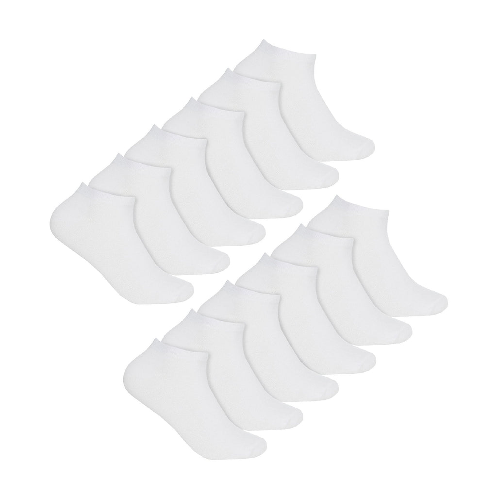 12 Pack Ladies Low Cut Breathable Bamboo Trainer Socks