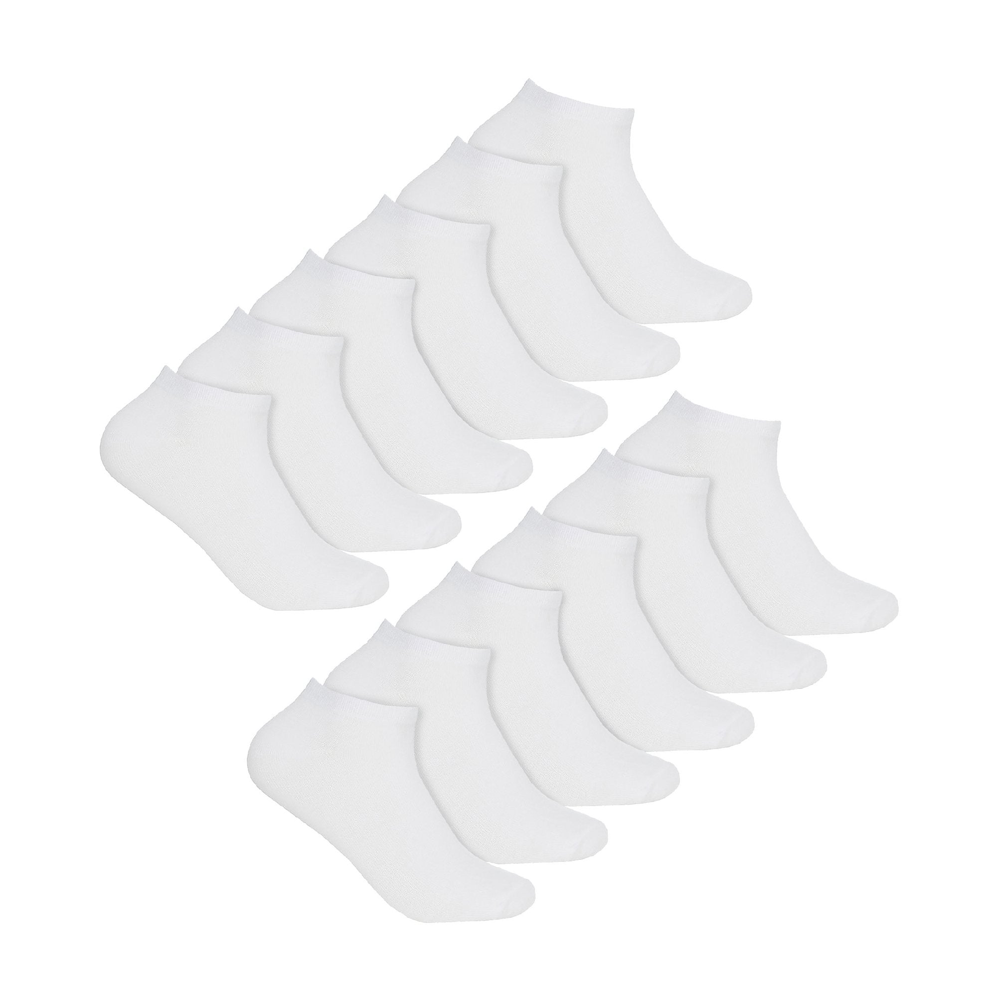 12 Pack Ladies Low Cut Breathable Bamboo Trainer Socks