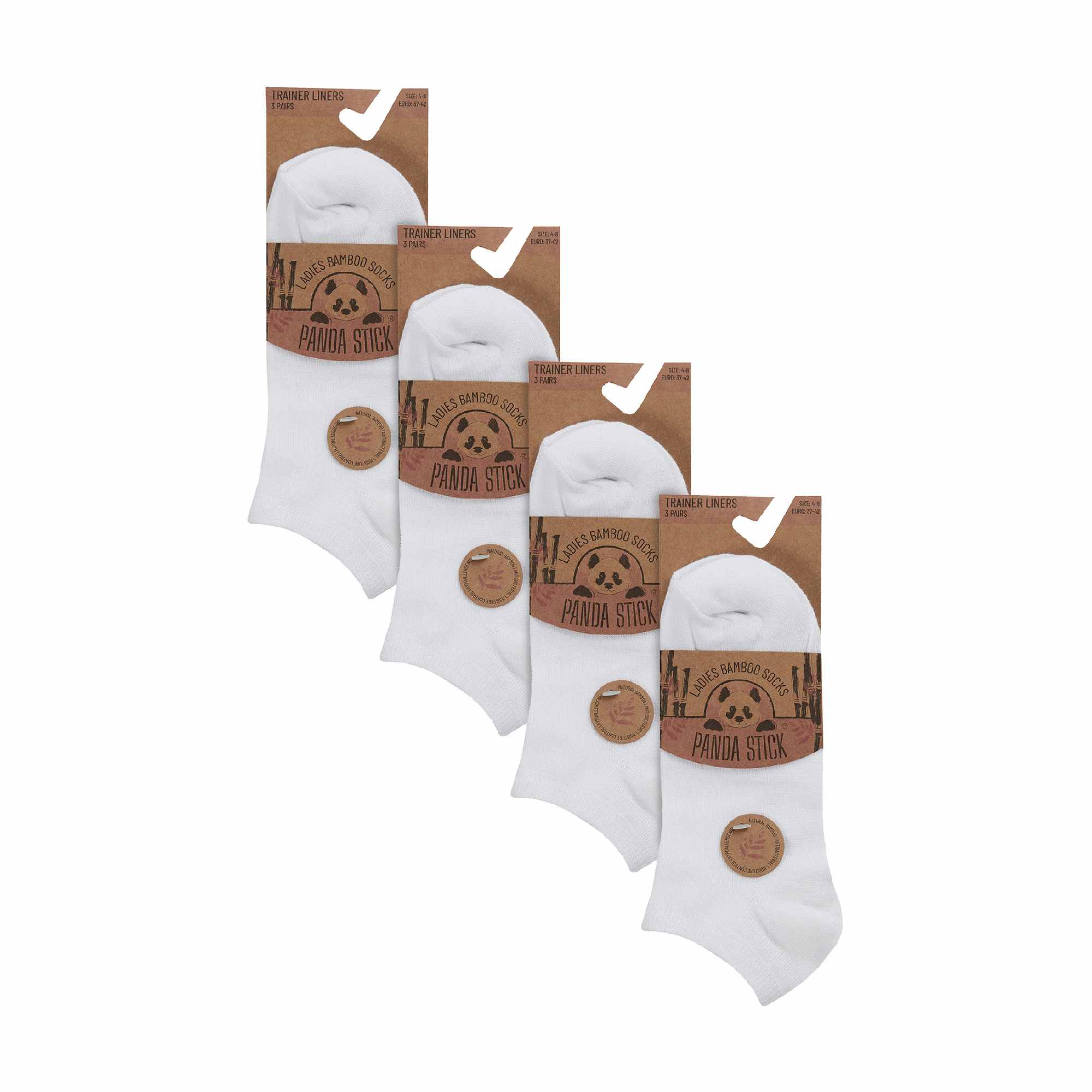 12 Pack Ladies Low Cut Breathable Bamboo Trainer Socks