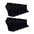 12 Pack Kids Soft Breathable Bamboo Trainer Liner Socks Ideal for PE
