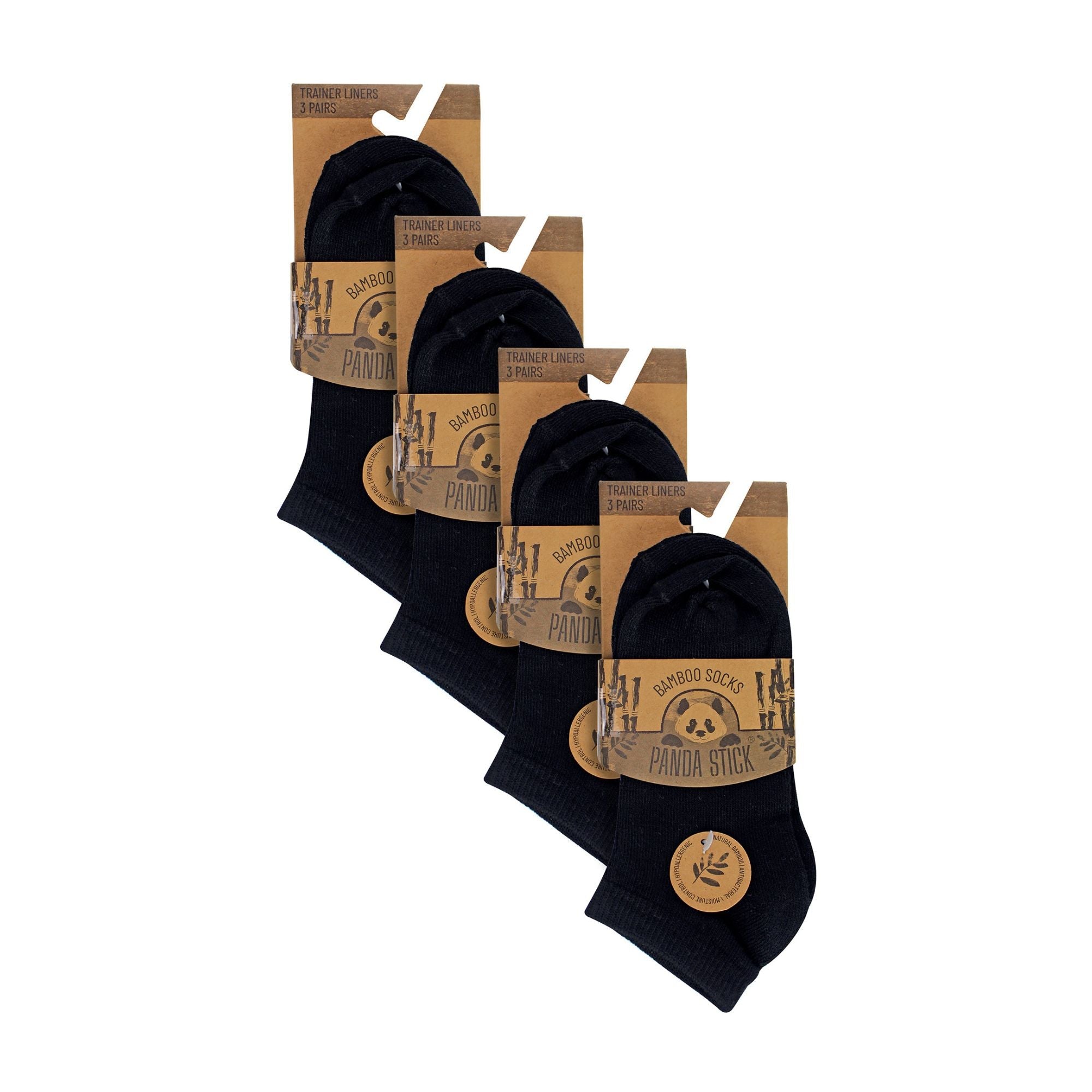 12 Pack Kids Soft Breathable Bamboo Trainer Liner Socks Ideal for PE