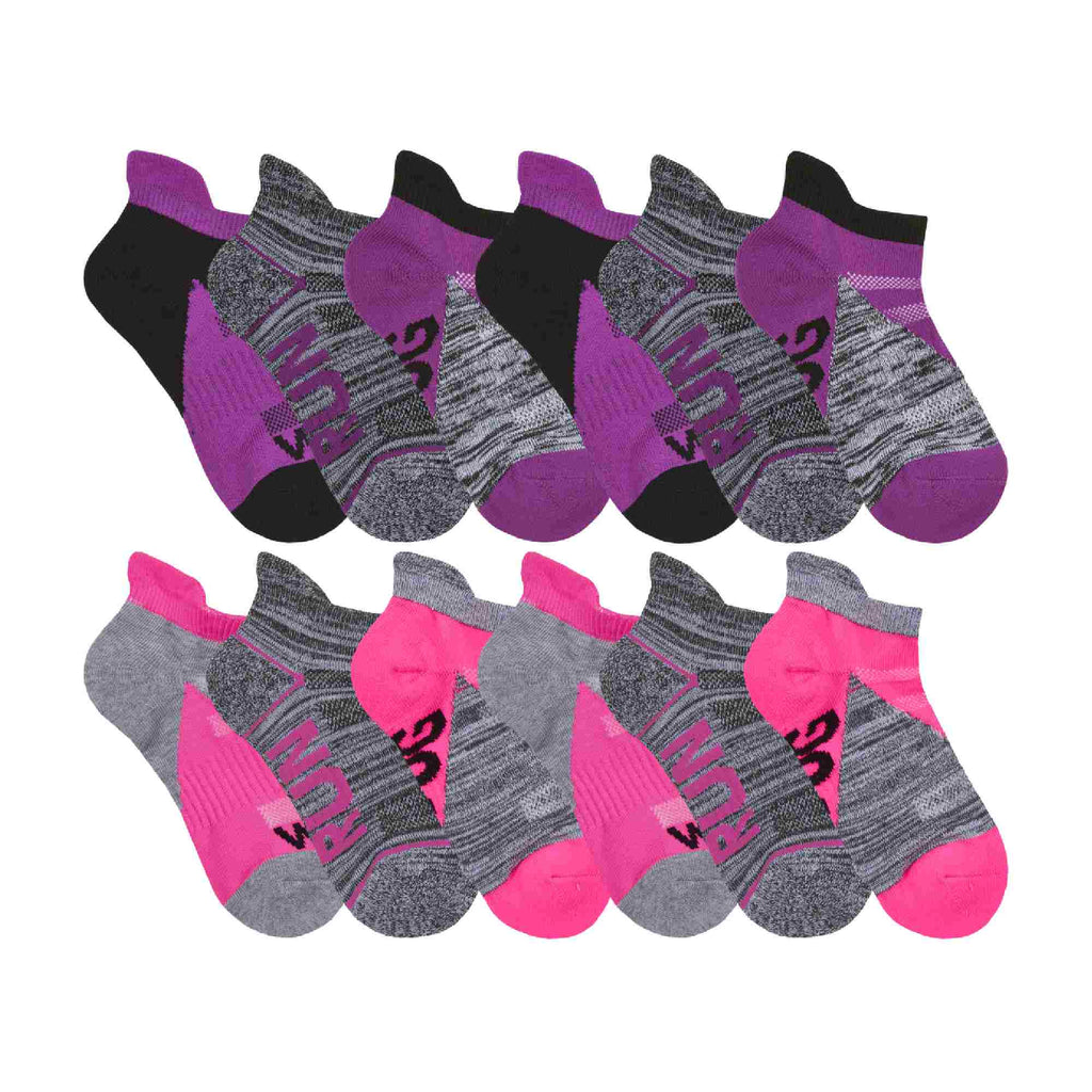 12 Pack Kids Space Dyed Breathable Trainer Liner Socks