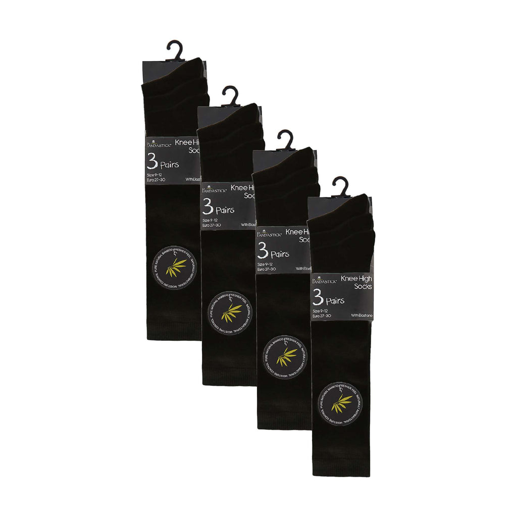 12 Pack Girls Soft Breathable Knee High Bamboo Socks