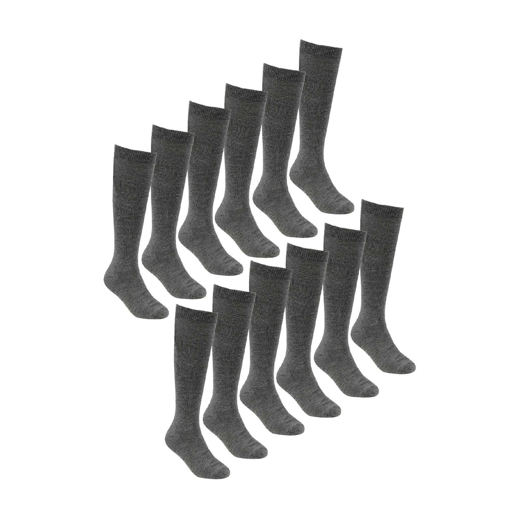 12 Pack Girls Soft Breathable Knee High Bamboo Socks