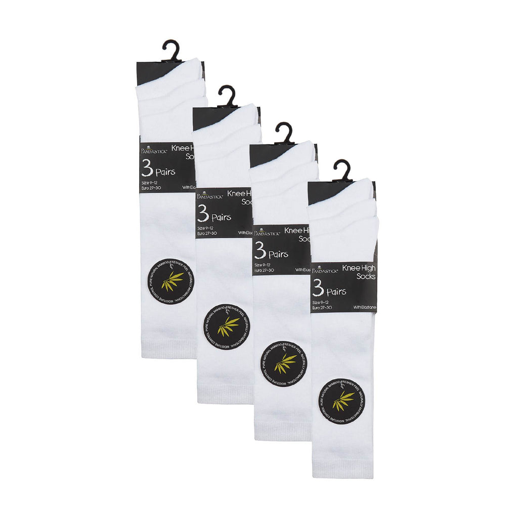 12 Pack Girls Soft Breathable Knee High Bamboo Socks