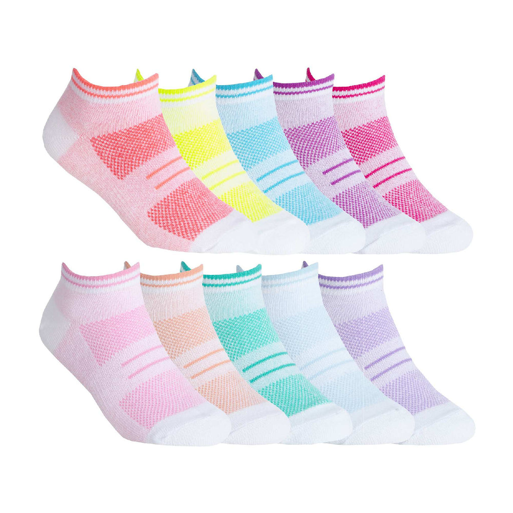Girls Mesh Insert Low Cut Trainer Socks