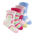 4 Pack Baby Girls Cosy Patterned Socks
