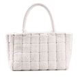Sweet Small Square Bag Plush Plaid Portable Women