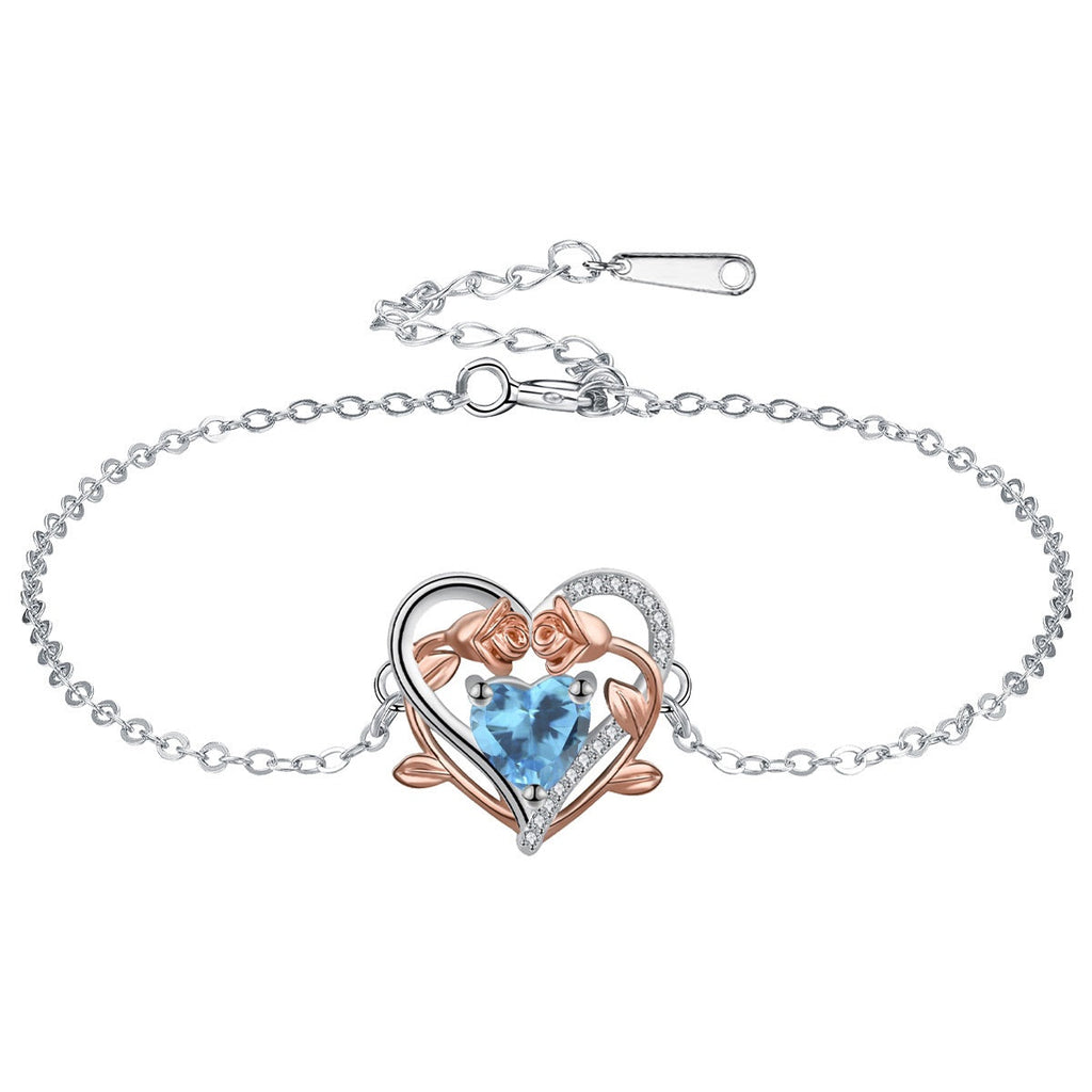 Ornament Heart-shaped Rose Bracelet Mother's Day Gift