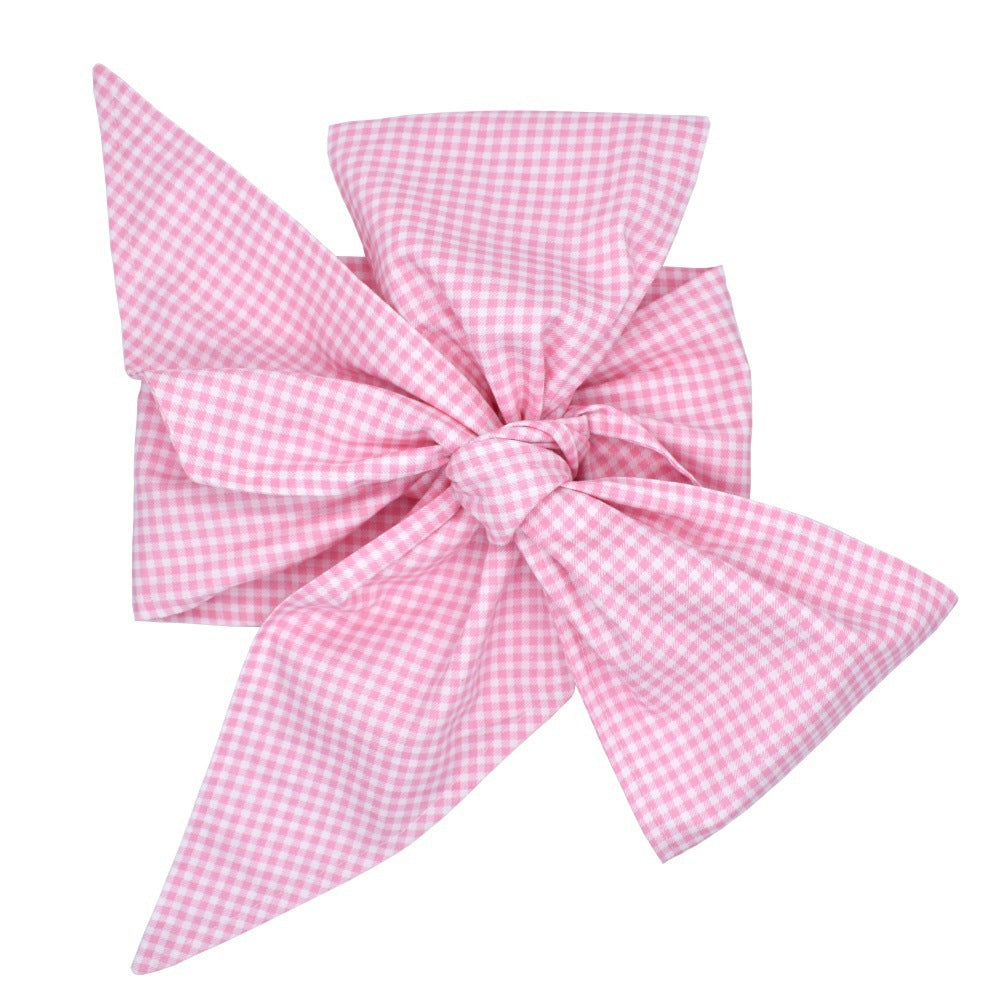 Baby Swaddling Cloth with Cotton Bow - Soft Newborn Swaddle Blanket Wrap for Infants