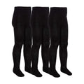 3 Pack Girls Soft Plain Bamboo School Tights