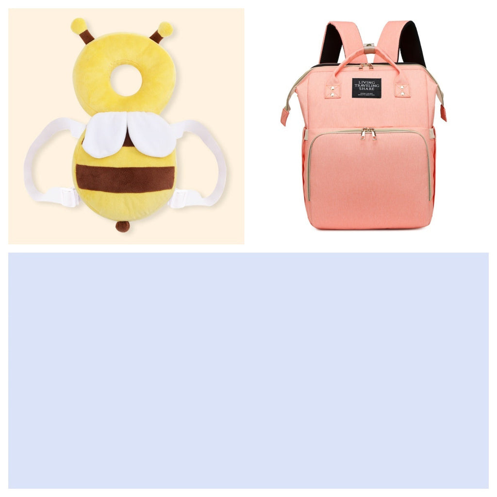 Multifunctional Maternity Diaper Backpack Upgraded With Removable Mosquito Net Large Capacity Foldable Infants Baby Crib Waterproof Nappy Mother Bag For Travel