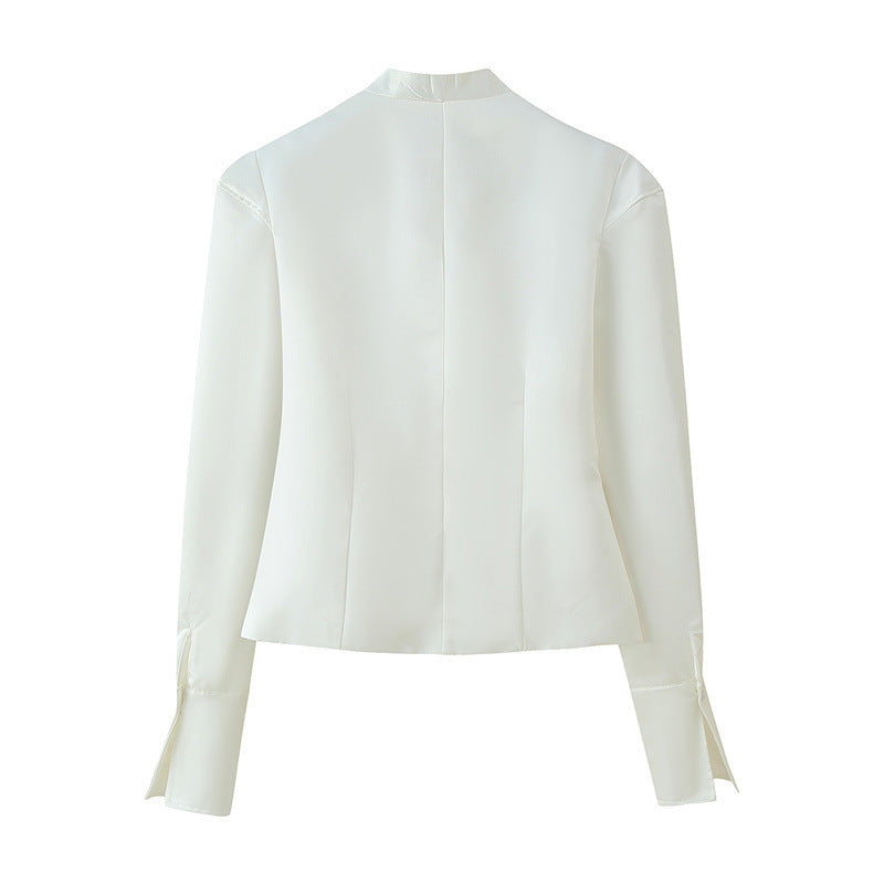 Women's Loose Casual Breasted Wide-shoulder Jacket