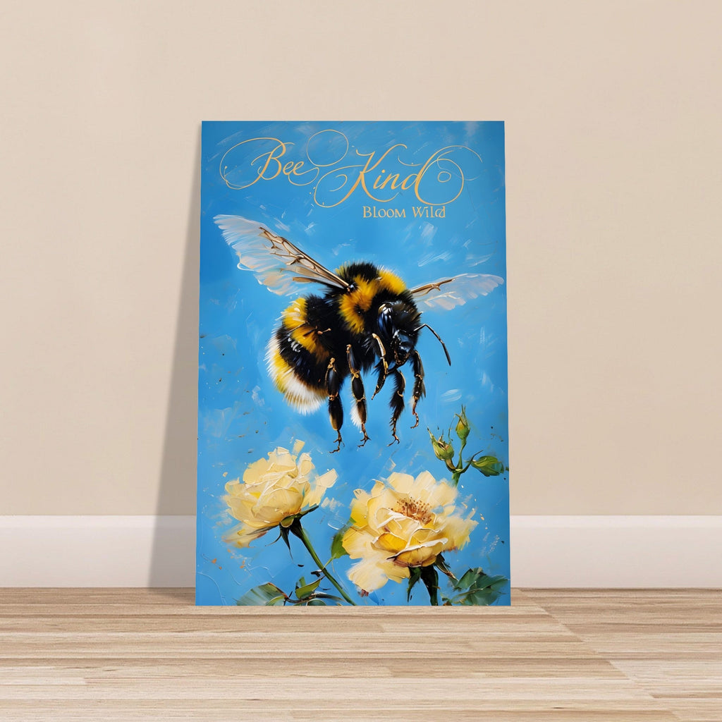 Bumblebee Flight Art Print – Vibrant Nature-Inspired Poster