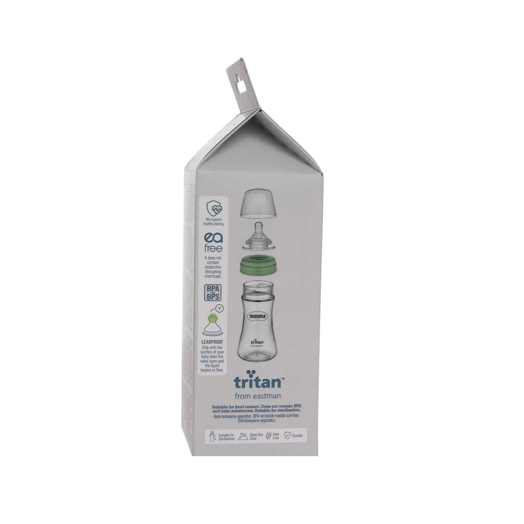 Mooma Neutra Tritan Bottle Fast Flow 18+ months 250ml - Sage Green