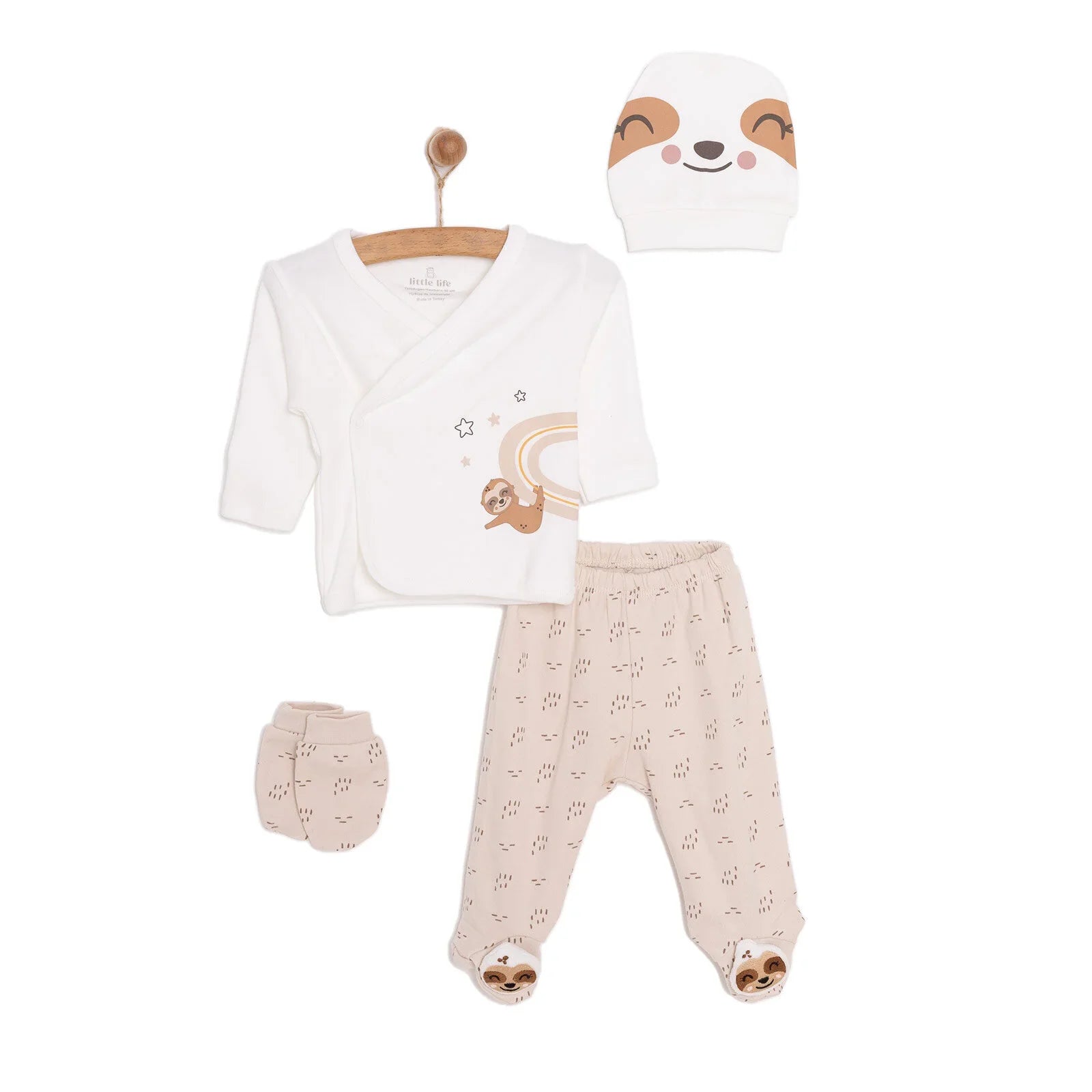 Little Life Baby Boy Newborn 5 Pcs Starter Set - Light Brown