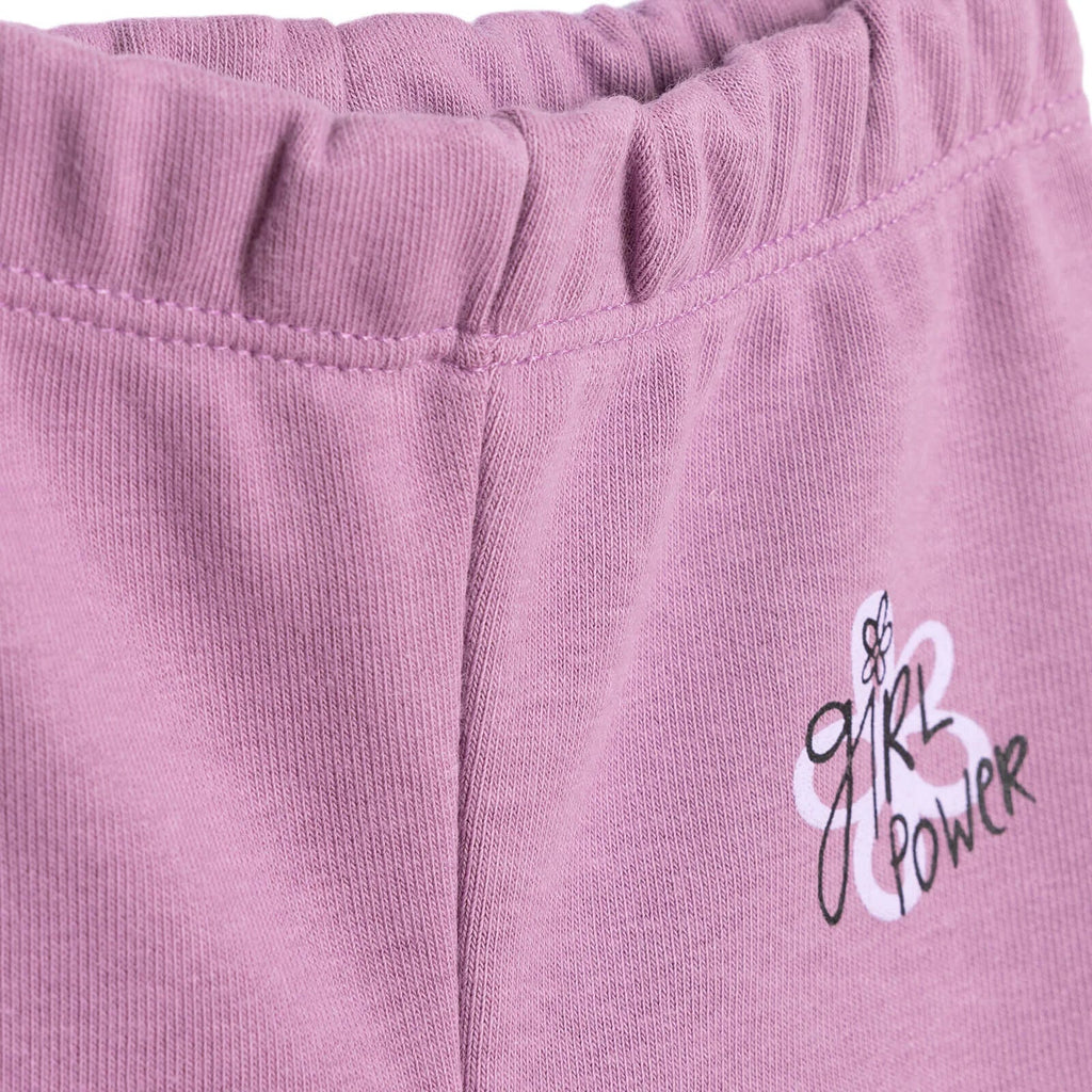 HelloBaby Baby Girl Basic Joggers - Purple