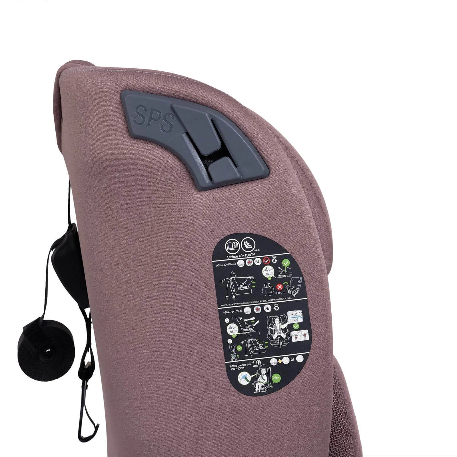 baby plus Pixi i-Size Group 0+/1/2/3 (Birth to 12 Years) Car Seat - Pink