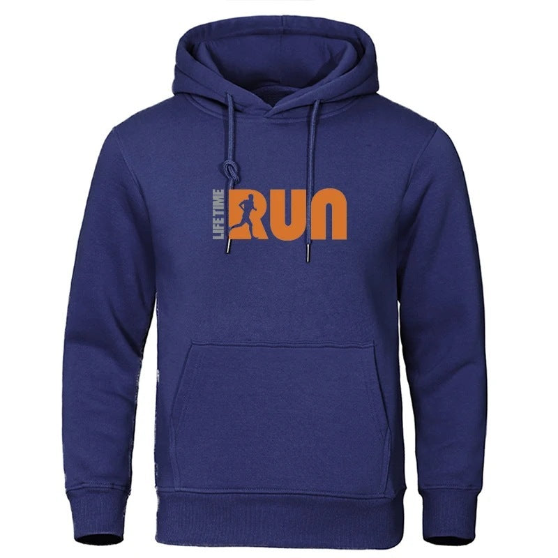 Street Fashion Printing Loose-fitting Hoodie Men