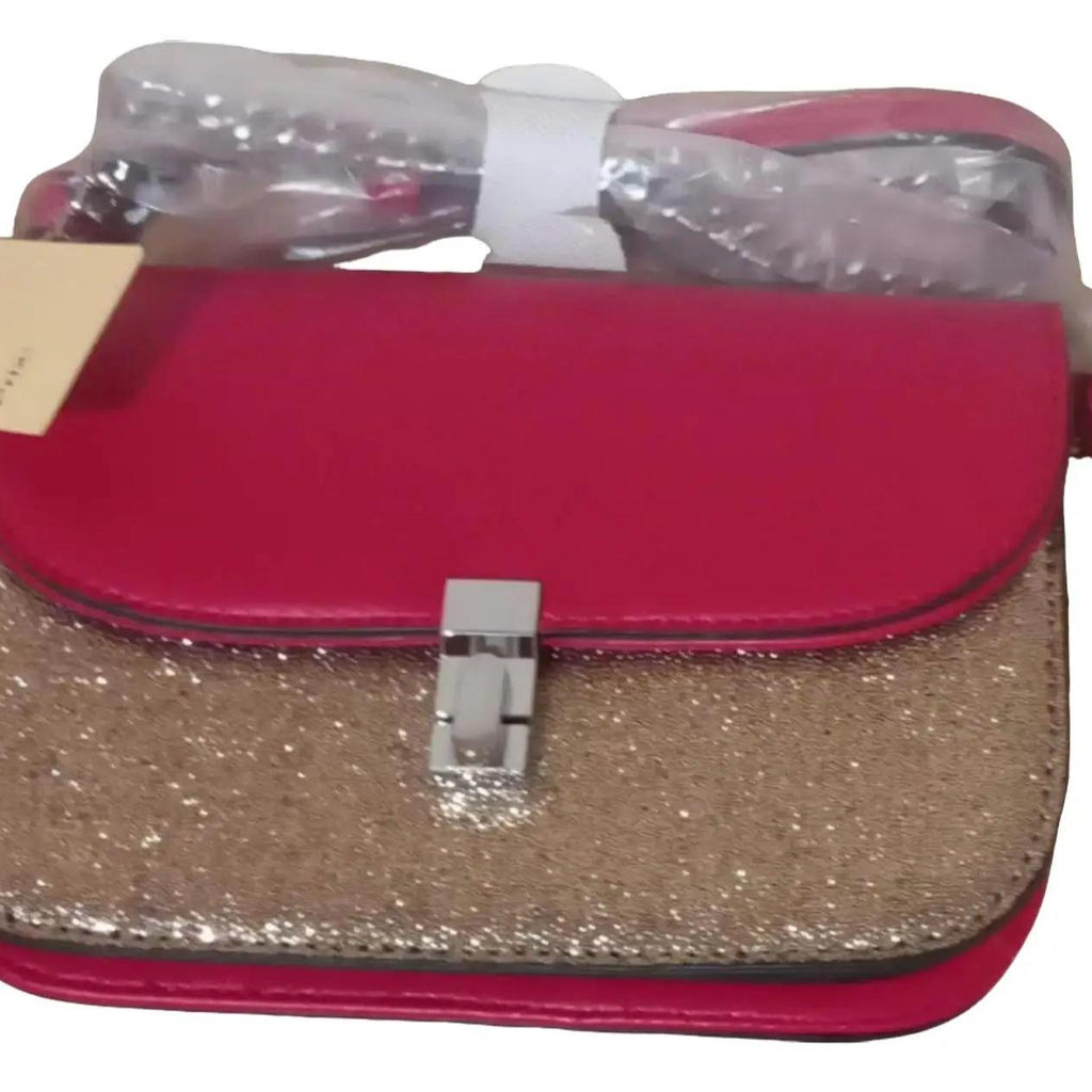 Glittery effect clutch bag