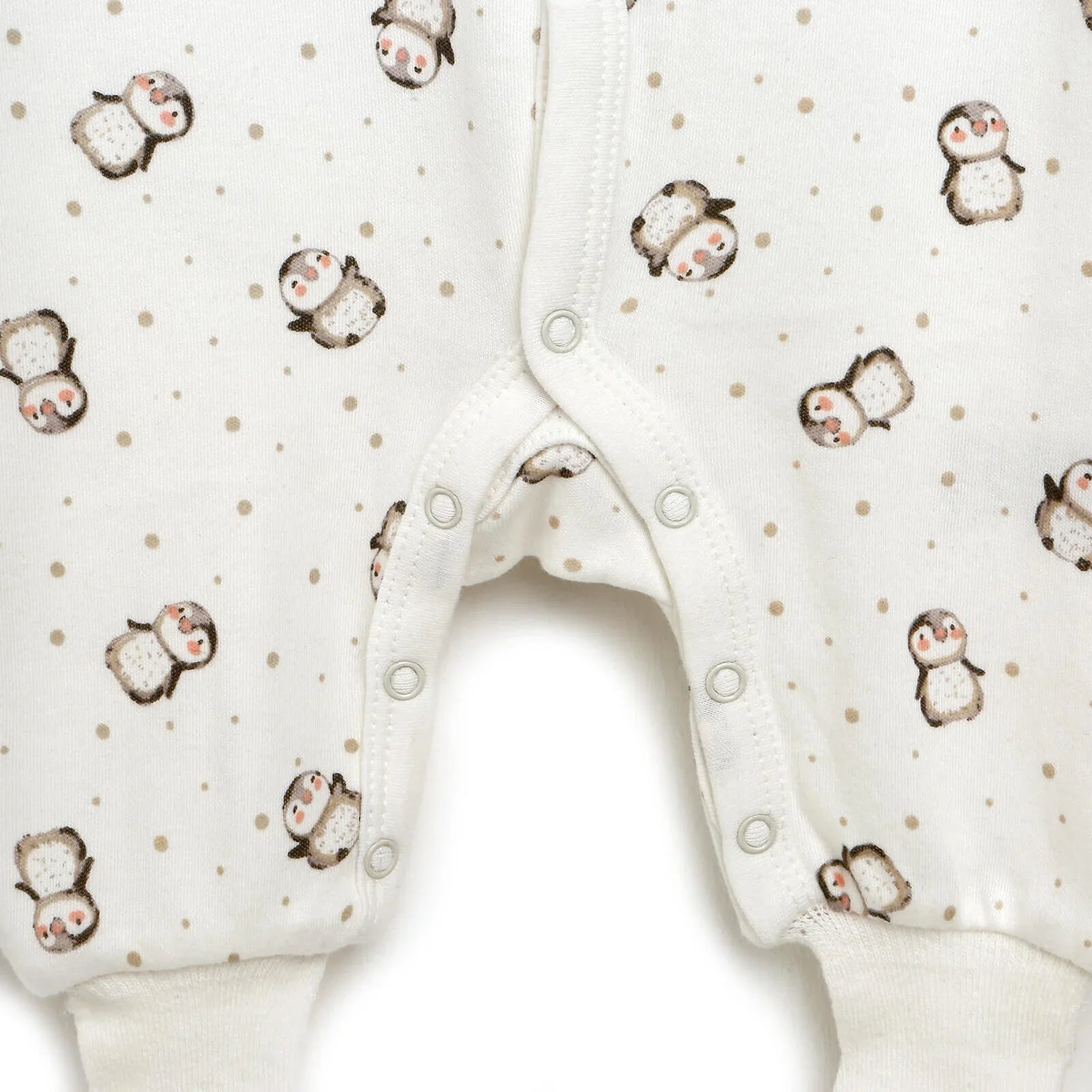 HelloBaby Newborn Baby Girl Footed Jumpsuit - Ecru