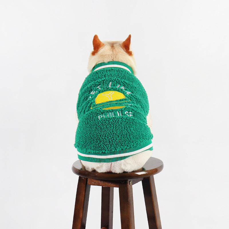 Pet Clothing Dog Clothes Winter Fleece-lined Thick Style