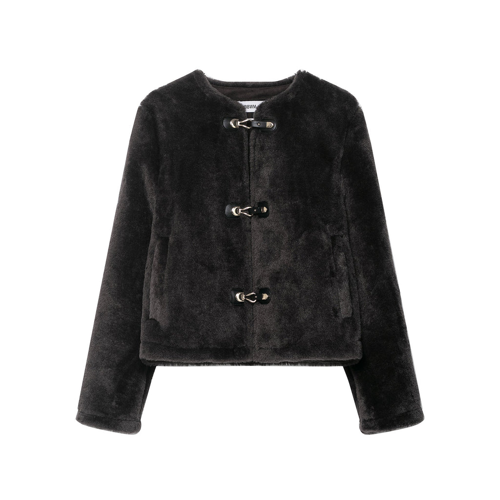 Women's Fashionable Casual Double-Sided Jacket With Rope Knot Buttons