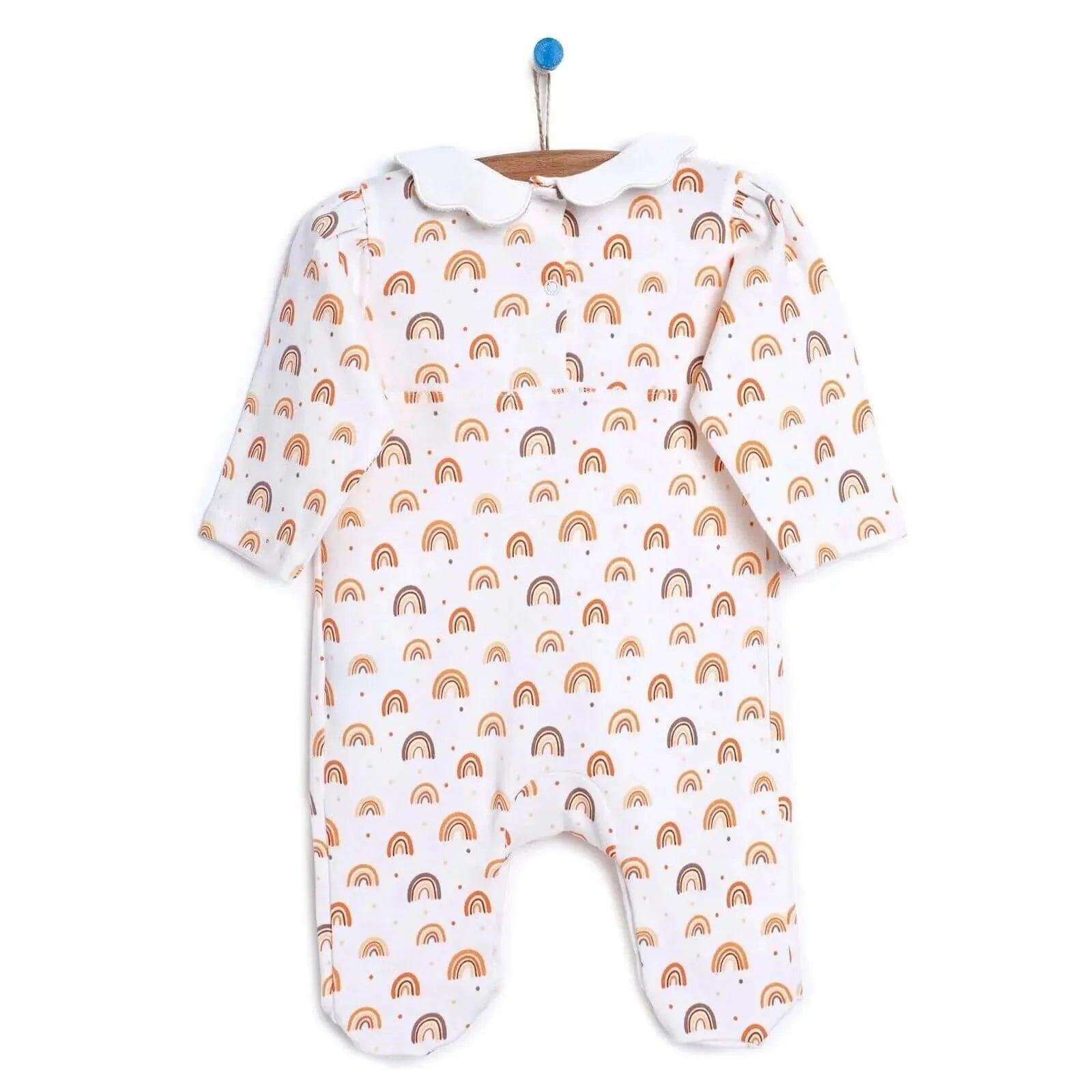 HelloBaby Newborn Baby Girl Romper - Ecru