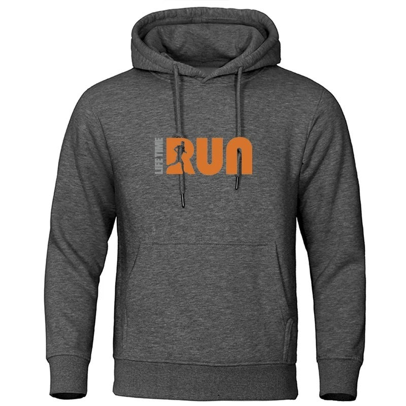 Street Fashion Printing Loose-fitting Hoodie Men