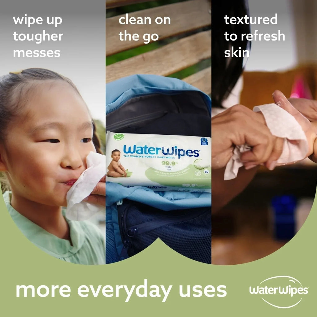 WaterWipes Textured Baby Wipes 60 pcs