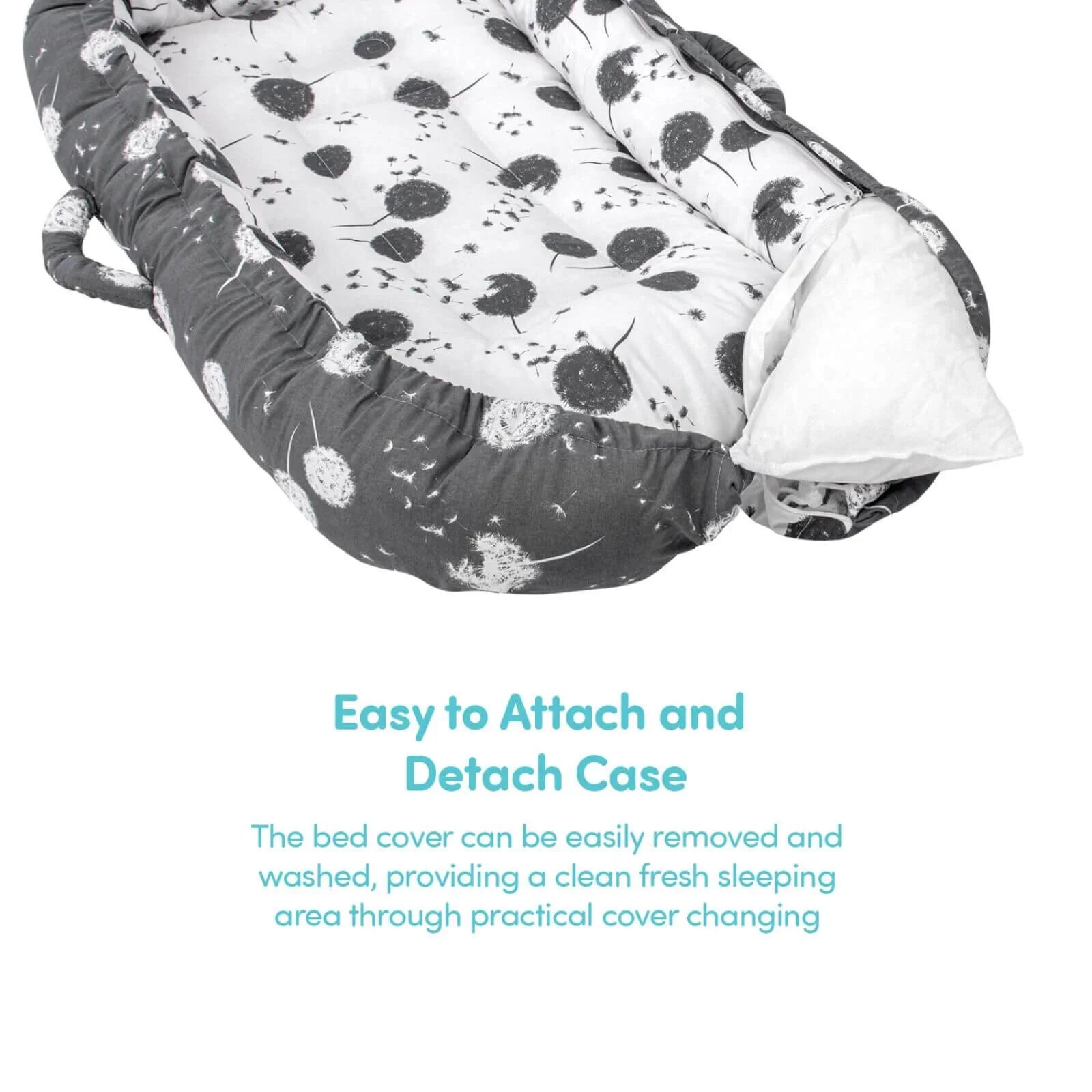 baby plus Mother Side Baby Reflux Bed - Dandelion