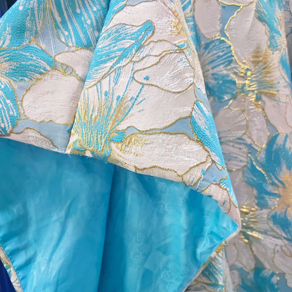 African Brocade Embroidered Wedding Dress