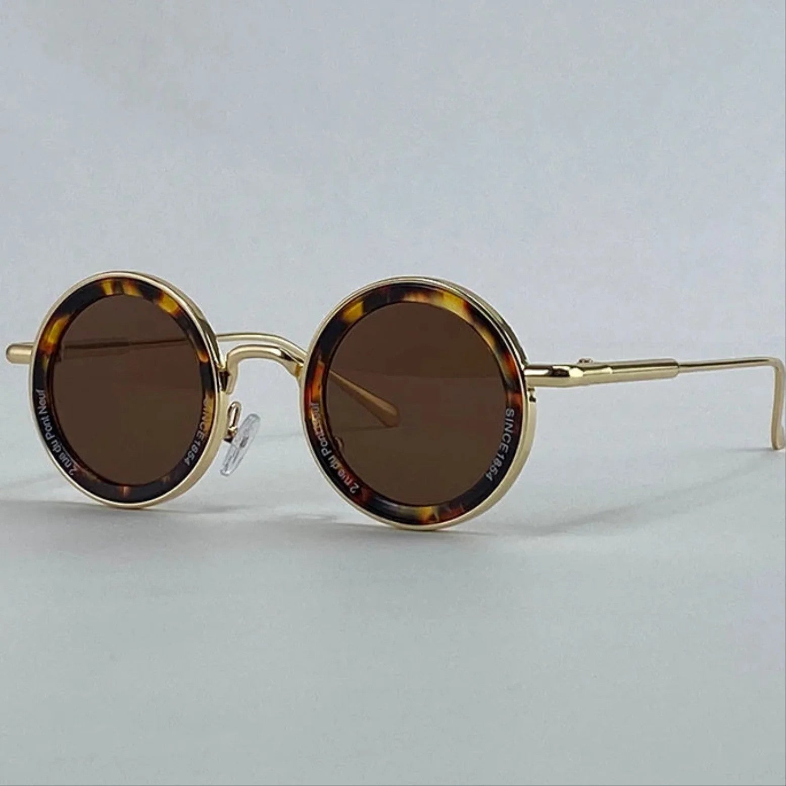 Small Frame Round Steampunk Sunglasses Men 2025 Luxury Brand Retro Punk Sun