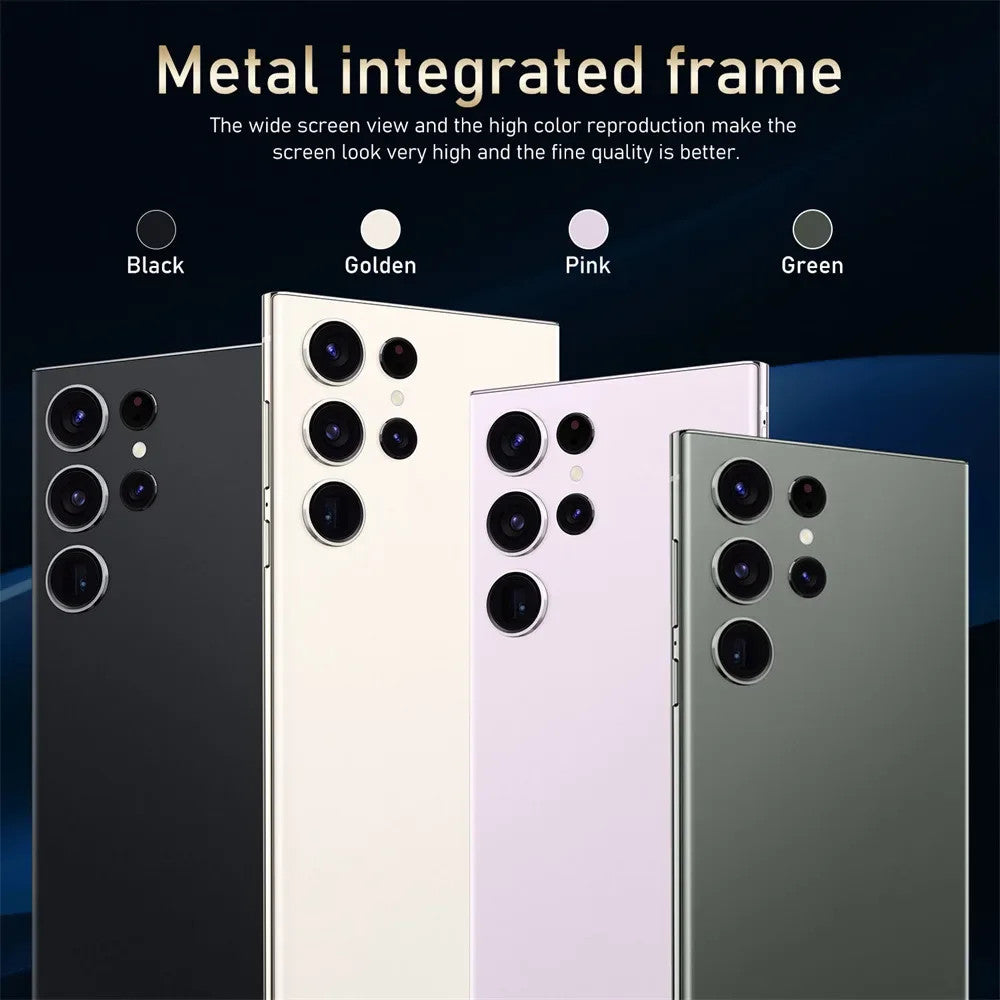 New Android Smartphone 7.3HD 5G Snapdragon 8 Gen 3 Cell phones 7800mAh Mobile
