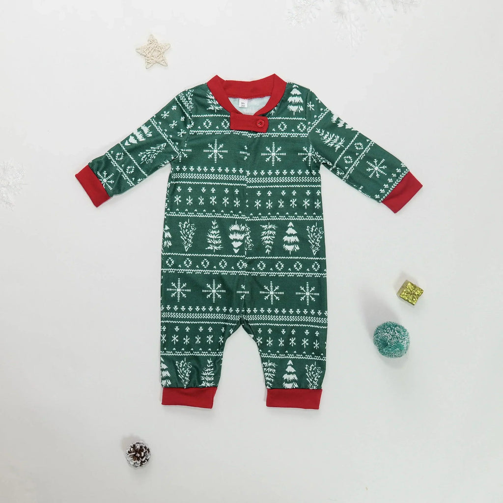Women Men Boys Girls Christmas Pajamas Set All Over Print 2 Pieces Suit
