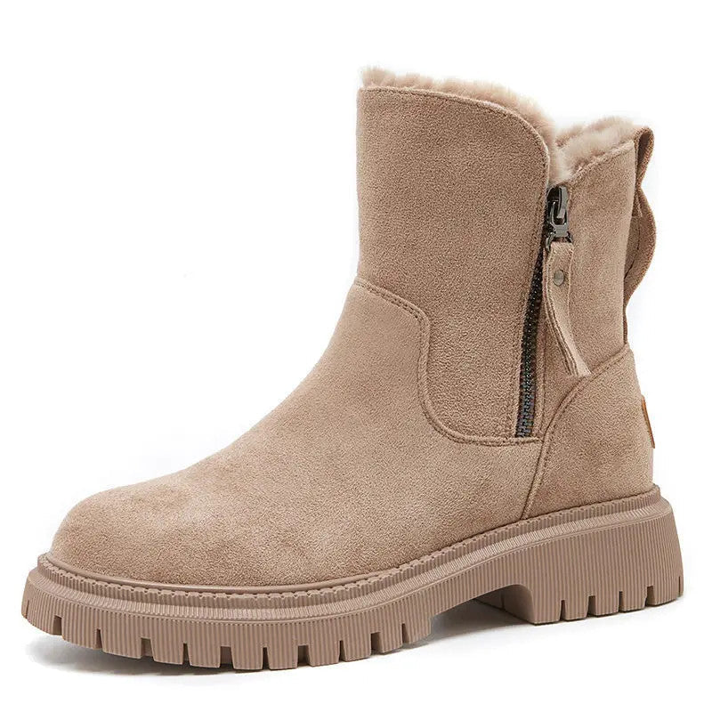 Women's Winter Velvet Warm Thick Cotton Furry Boots