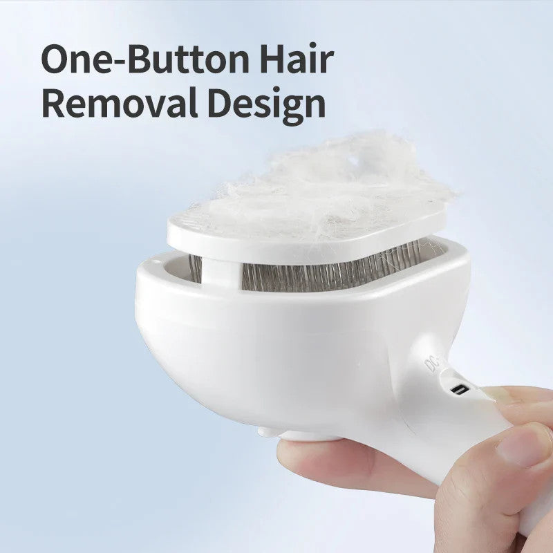 Pet Electric Massage And Hair Straightener Spray Brush