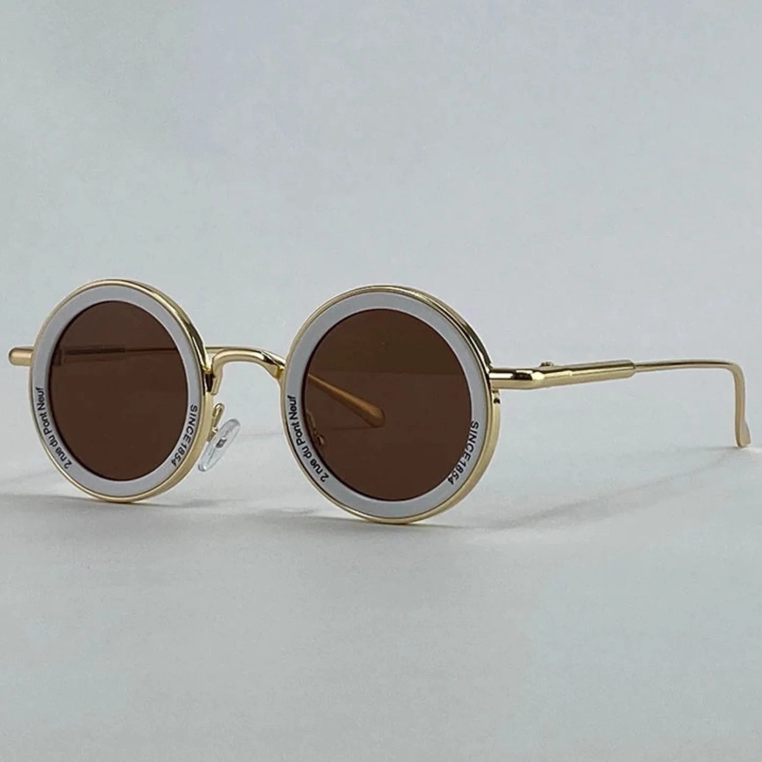 Small Frame Round Steampunk Sunglasses Men 2025 Luxury Brand Retro Punk Sun