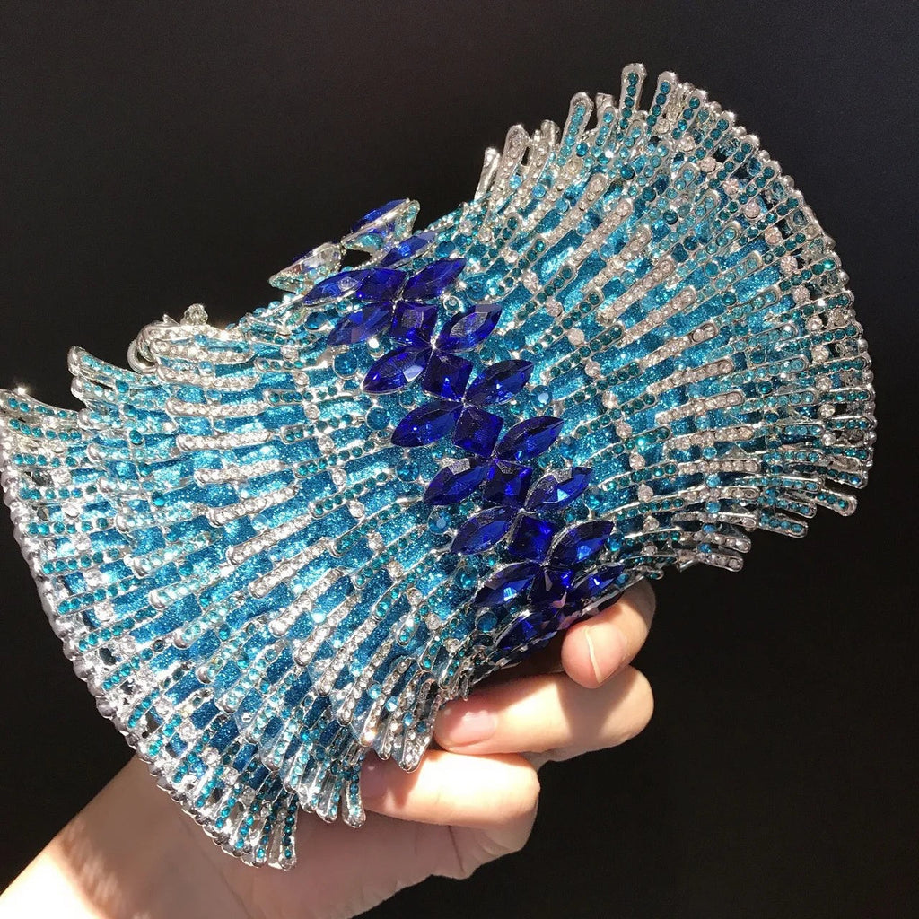 Crystal Women Handbags Luxury Designer Clutch Bags Diamond Handmade Wedding