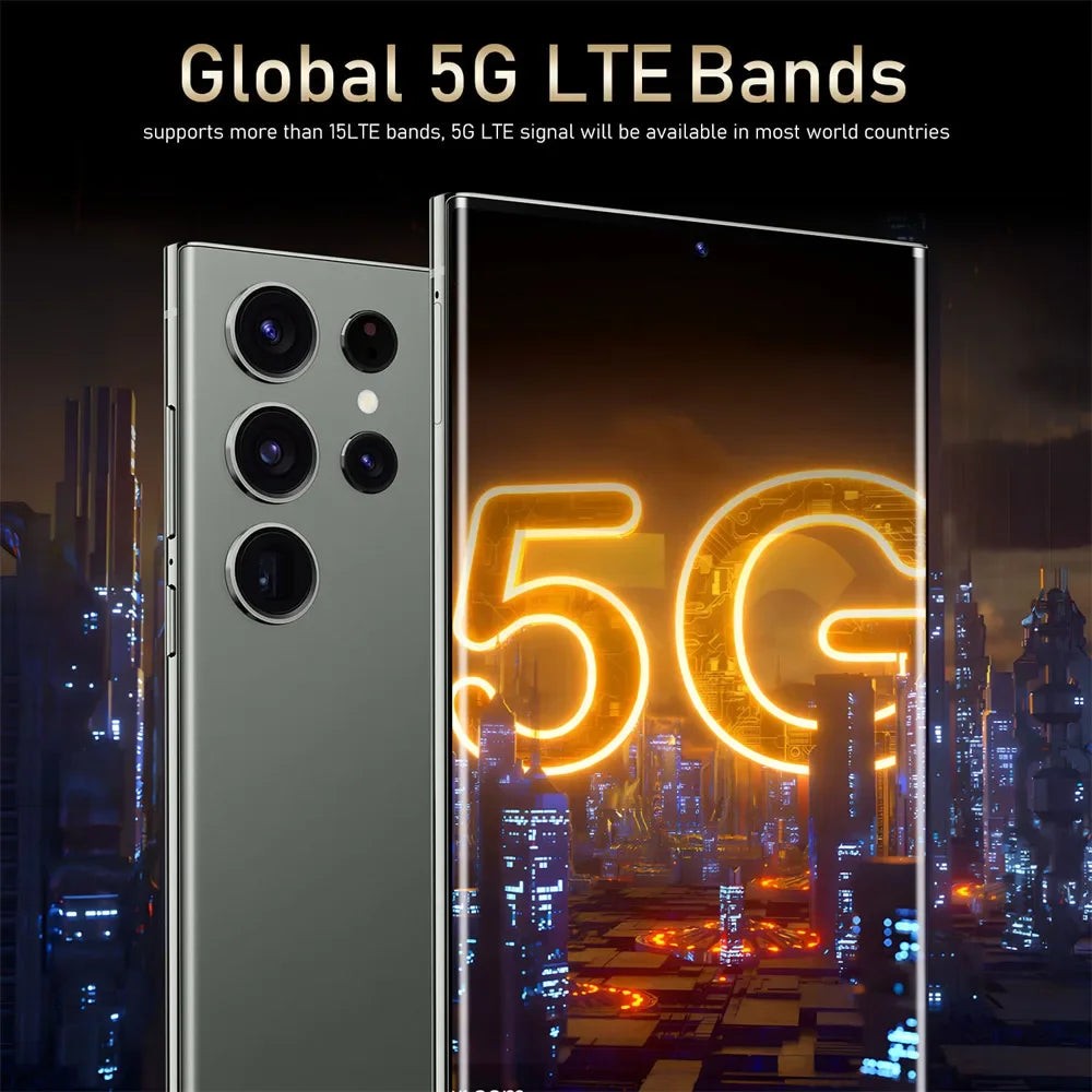 New Android Smartphone 7.3HD 5G Snapdragon 8 Gen 3 Cell phones 7800mAh Mobile