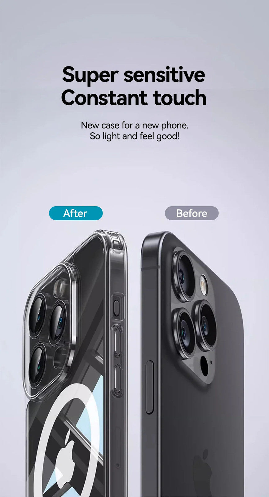 Joyroom Magnetic Case For iPhone 16 15 Pro Max Case Anti Yellow Transparent