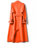 Long Sleeve Trench Coat For Women Office Long Outerwears Jacket